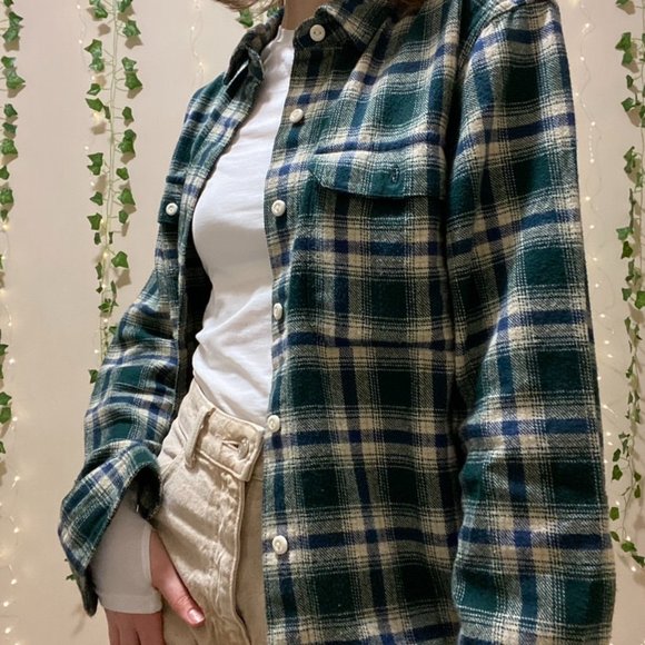 Levi's® Premium - Casual Button Down - Green - Relaxed - Small Shirt - Picture 7 of 7